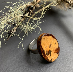 Open image in slideshow, Poplar bark ring
