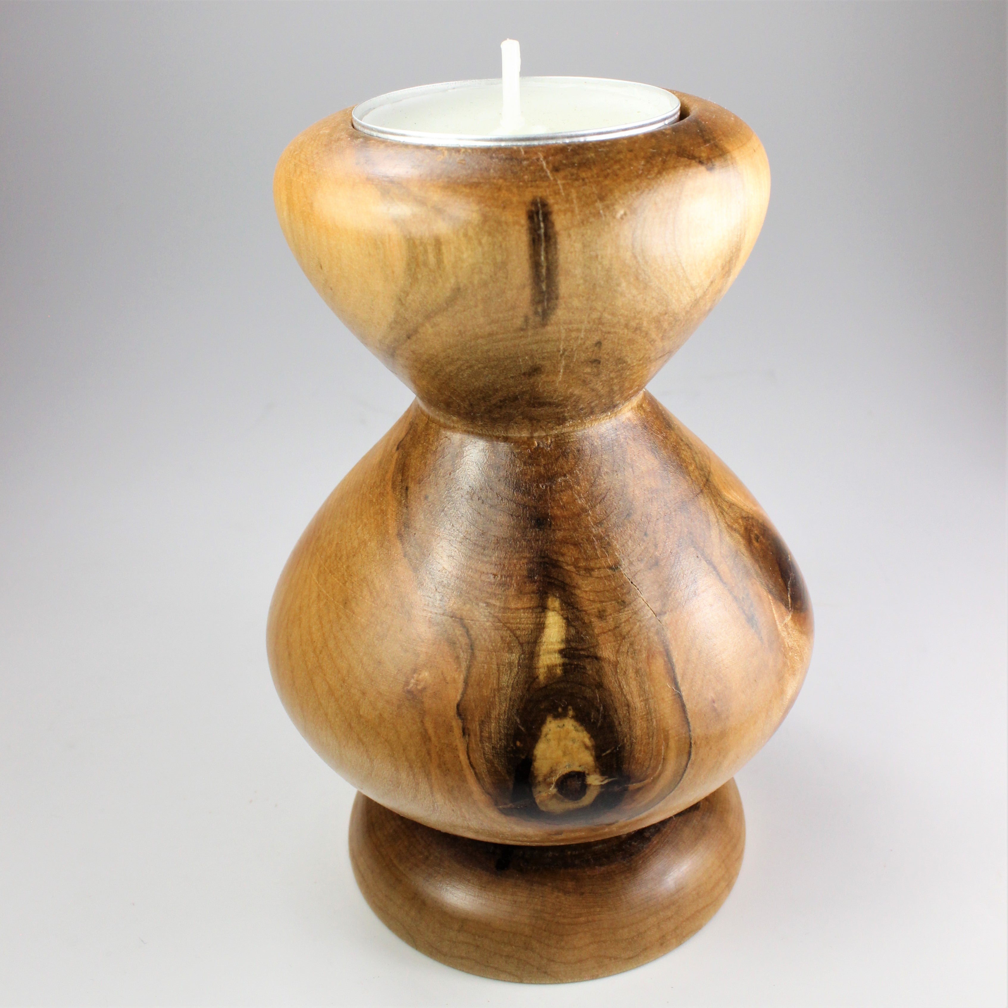 Maple candle holder