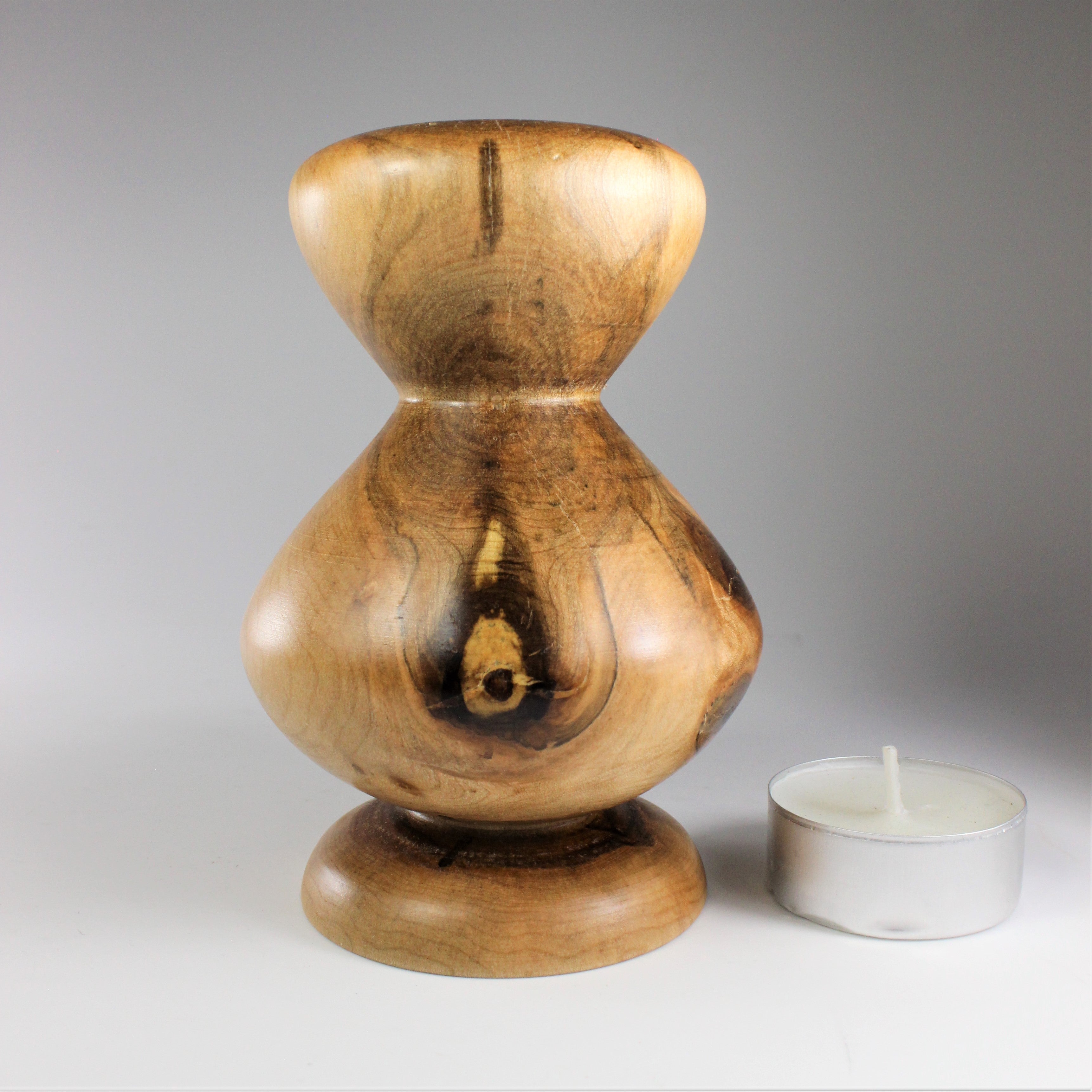 Maple candle holder