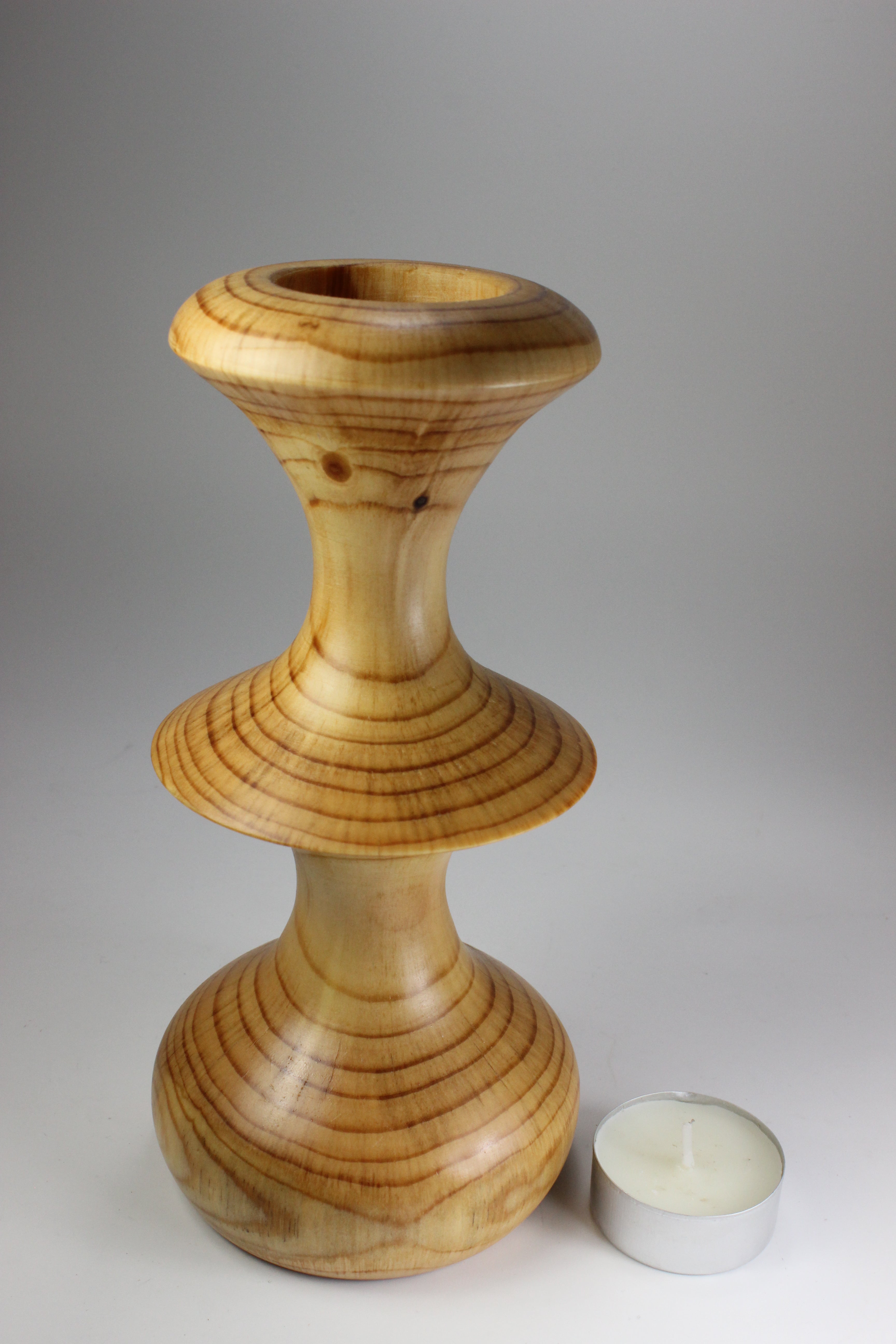 Cypress candle holder