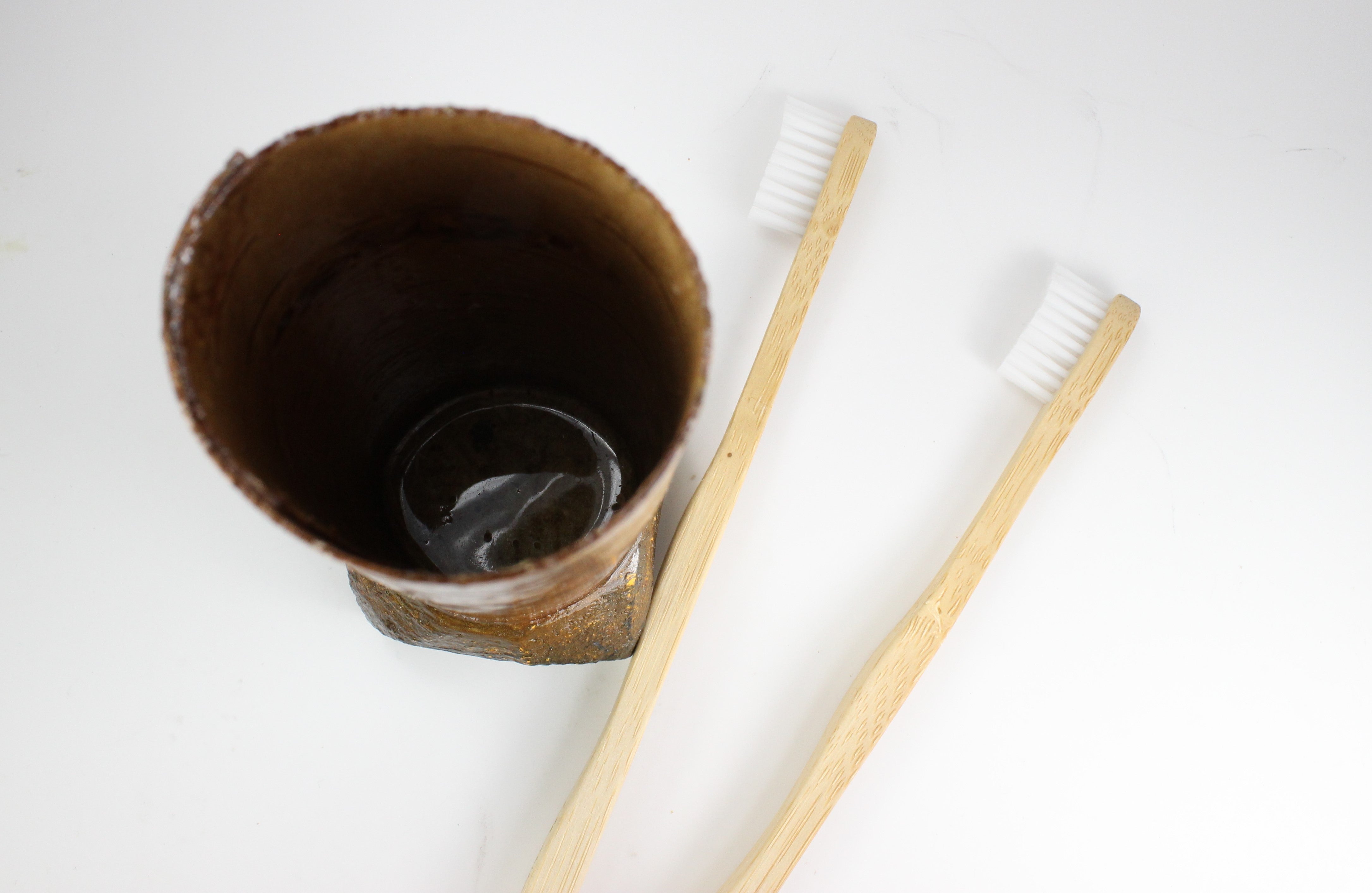 Pot pour brosse à dents en écorce de bouleau